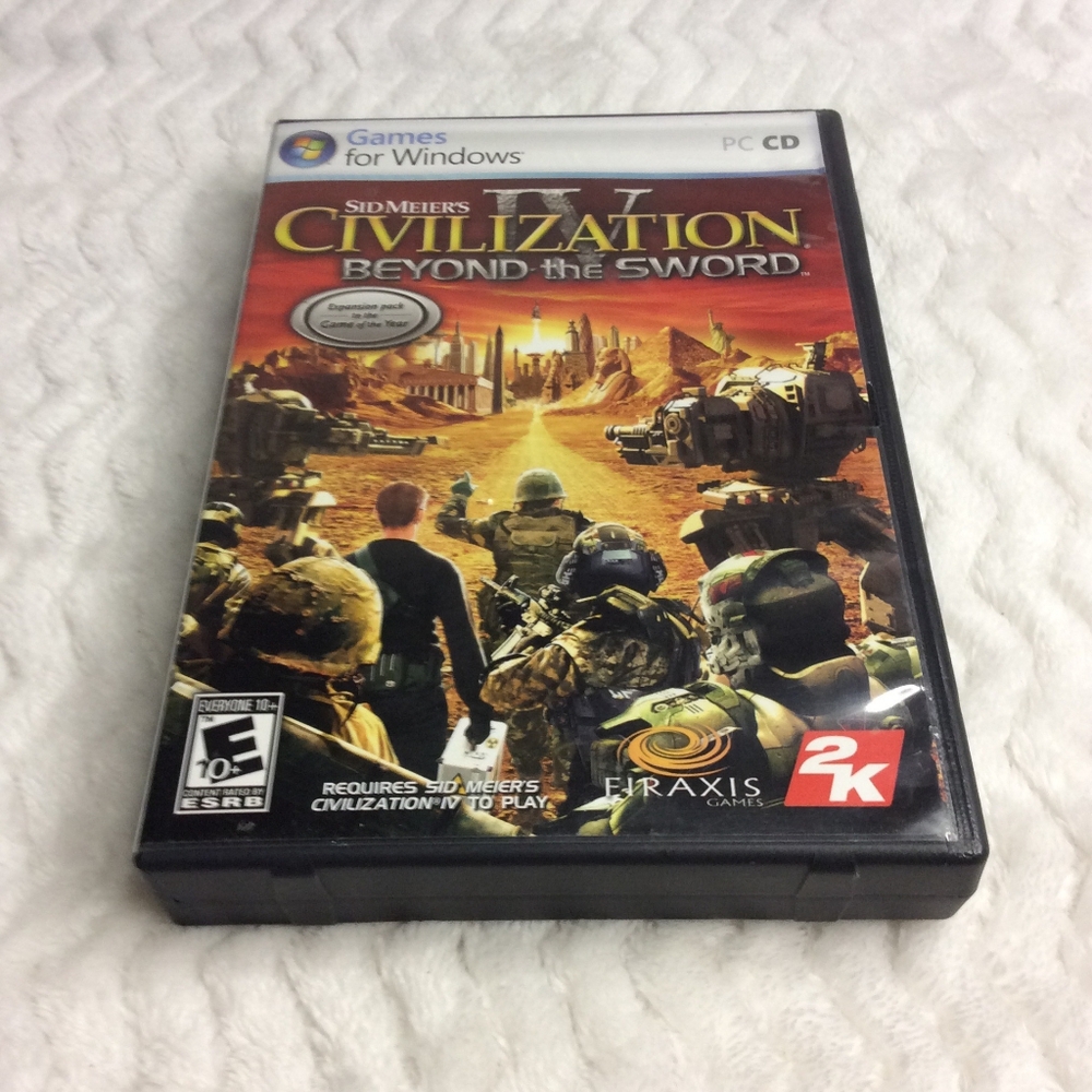 Sid Meier Civilization IV Beyond The Sword PC/CD Games for Windows Clean Disc
